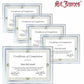 St. James&reg; Glass Frames for 8.5" x 11" Certificates, Diplomas & Documents, Clean Line Border, Silver Foil, Pack of 2 - 83942