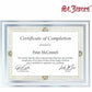 St. James&reg; Glass Frames for 8.5" x 11" Certificates, Diplomas & Documents, Clean Line Border, Silver Foil, Pack of 2