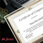 St. James&reg; Glass Frames for 8.5" x 11" Certificates, Diplomas & Documents, Clean Line Border, Gold Foil, Pack of 2 - 83940