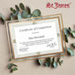 St. James&reg; Glass Frames for 8.5" x 11" Certificates, Diplomas & Documents, Clean Line Border, Gold Foil, Pack of 2 - 83940