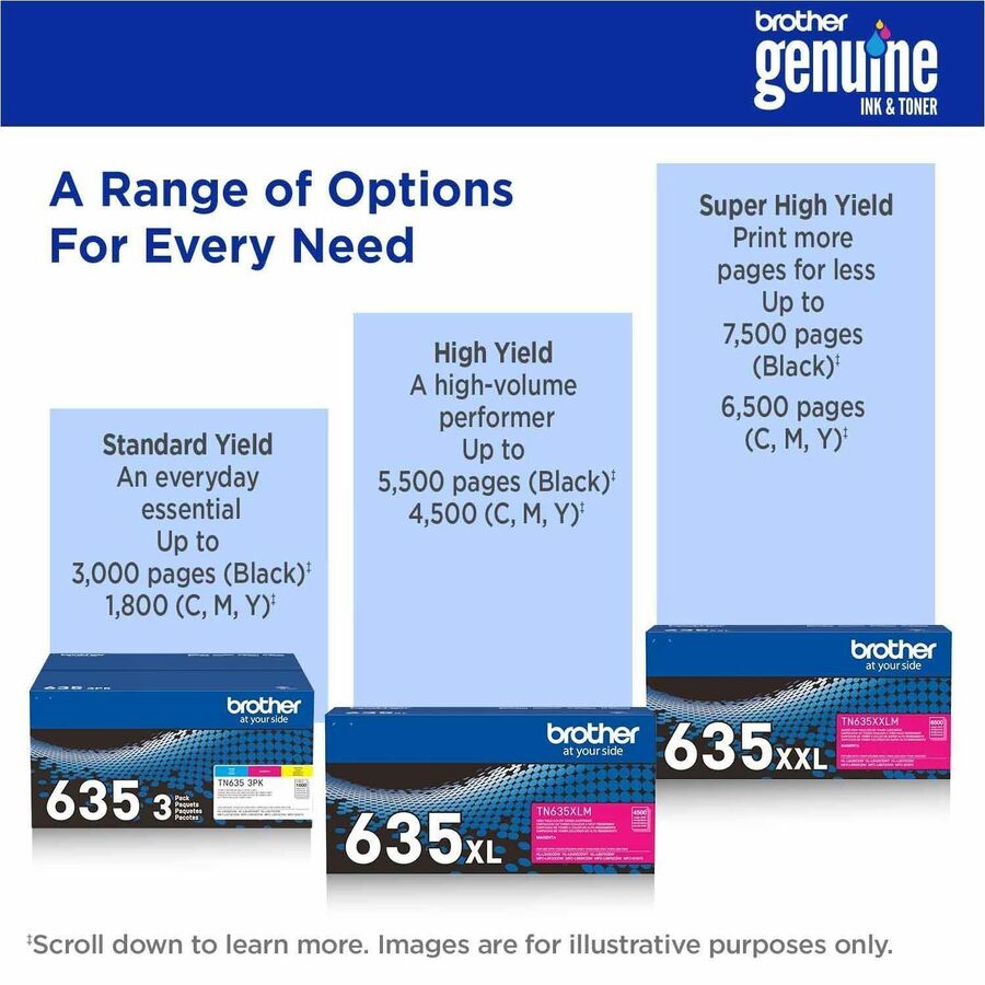 Brother Original Super High Yield Laser Toner Cartridge - Black - 1 Each - TN635XXLBK
