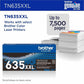 Brother Original Super High Yield Laser Toner Cartridge - Black - 1 Each - TN635XXLBK