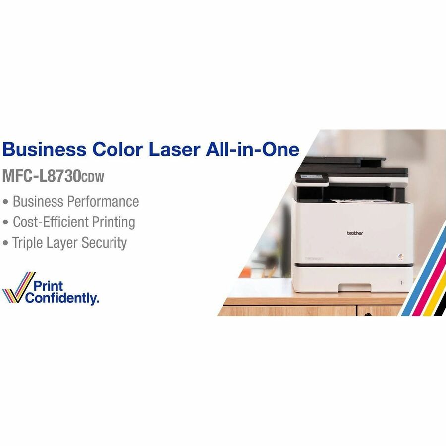 Brother MFC-L8730CDW Wired & Wireless Laser Multifunction Printer - Color - Black, White - MFCL8730CDW