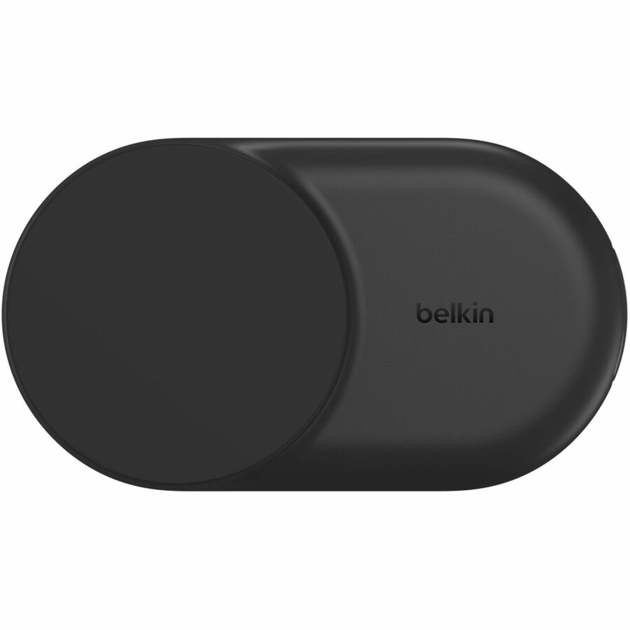Belkin 25W 2-in-1 Wireless Foldable Magnetic Qi2 Charging Pad for Smartphones & Airpods - USB-C Port - Black - WIZ039ttBK