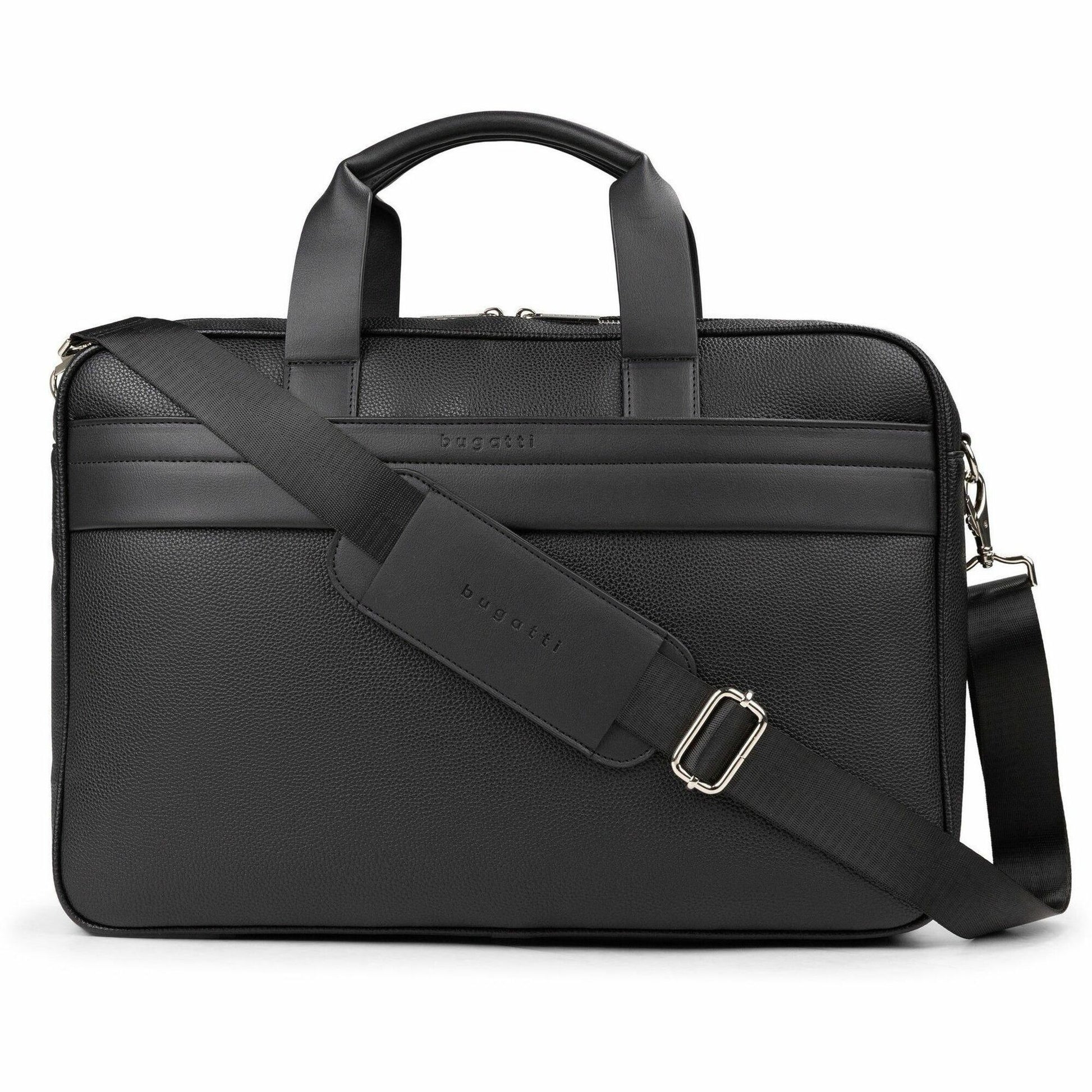 bugatti Manhattan Carrying Case (Briefcase) for 15.6" Notebook - Black
