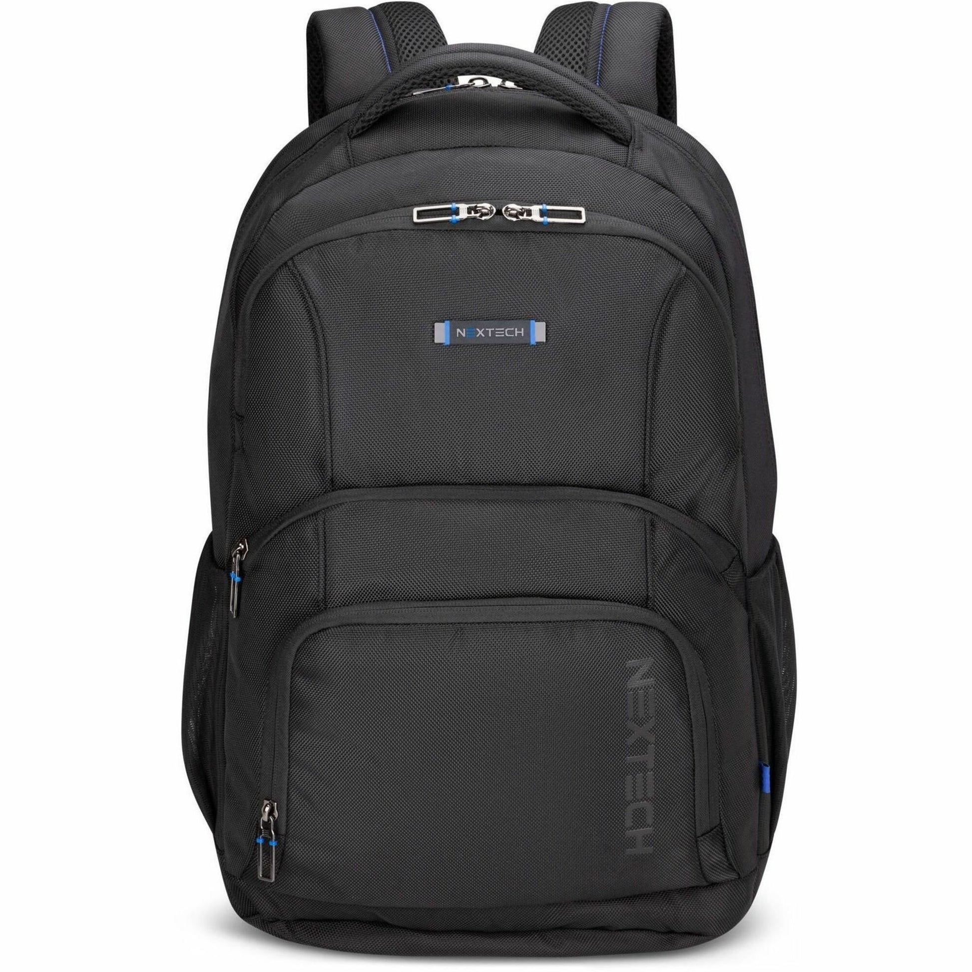 Nextech Carrying Case (Backpack) for 17.3" Notebook - Black