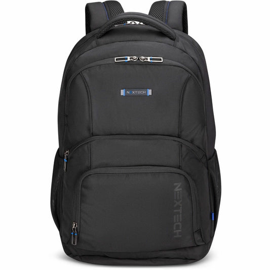 Nextech Carrying Case (Backpack) for 17.3" Notebook - Black