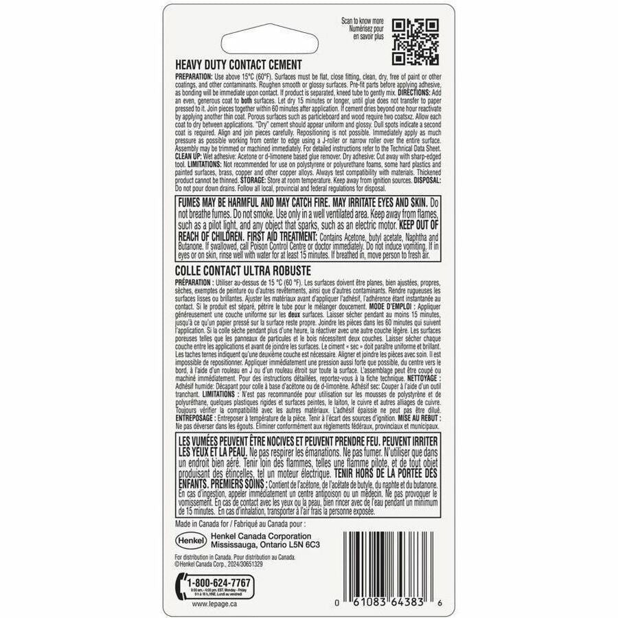 LePage Heavy Duty Contact Cement - 2994441