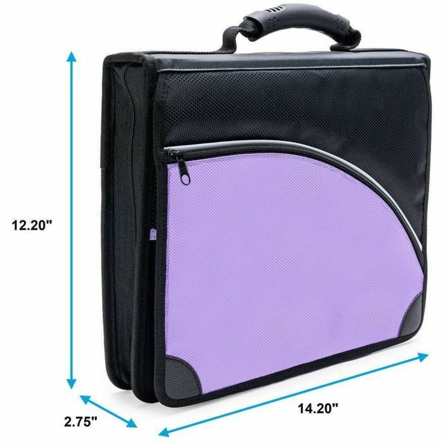 Avery Purple Zipper Binder 2" , Round Ring - 26050