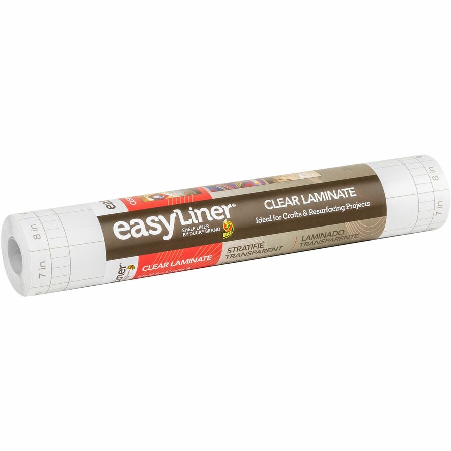 Duck EasyLiner Adhesive Laminate - Clear, 12 in. x 36 ft. - 1115496