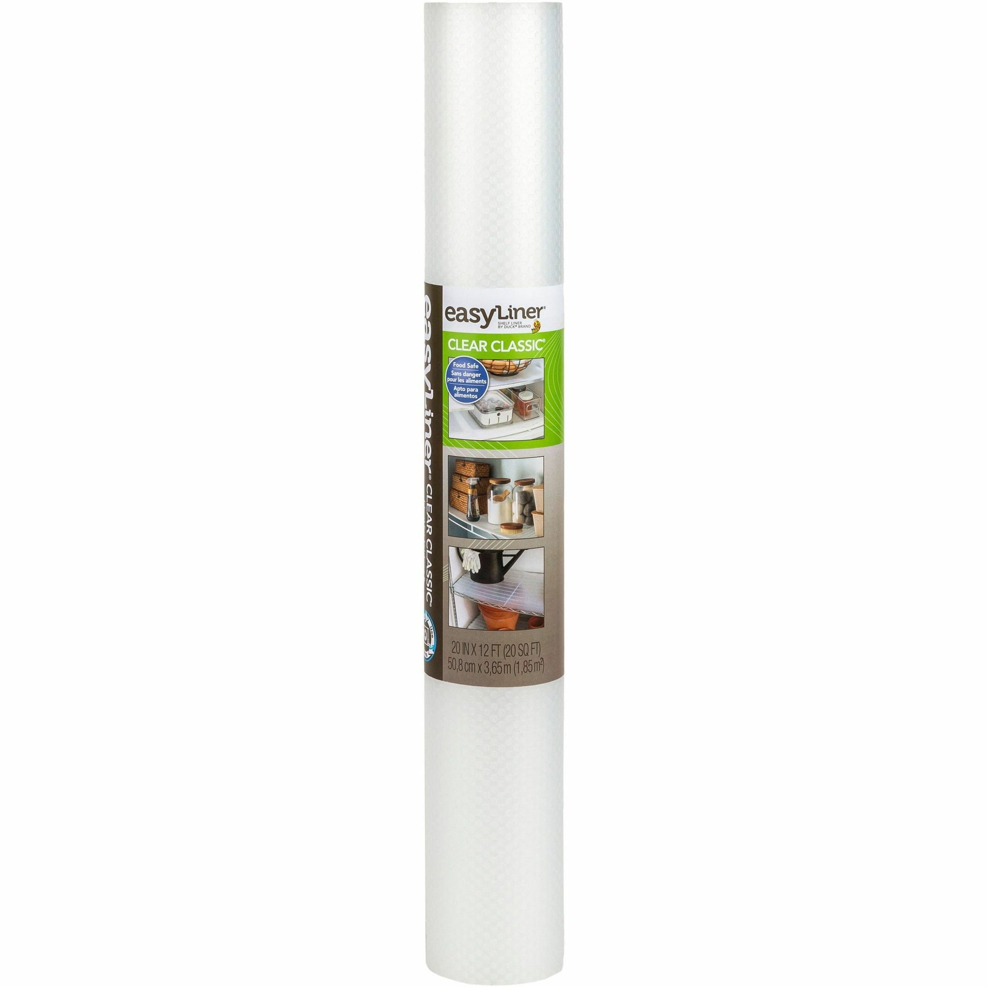 Duck EasyLiner Brand Shelf Liner - Clear, 20 in. x 12 ft.