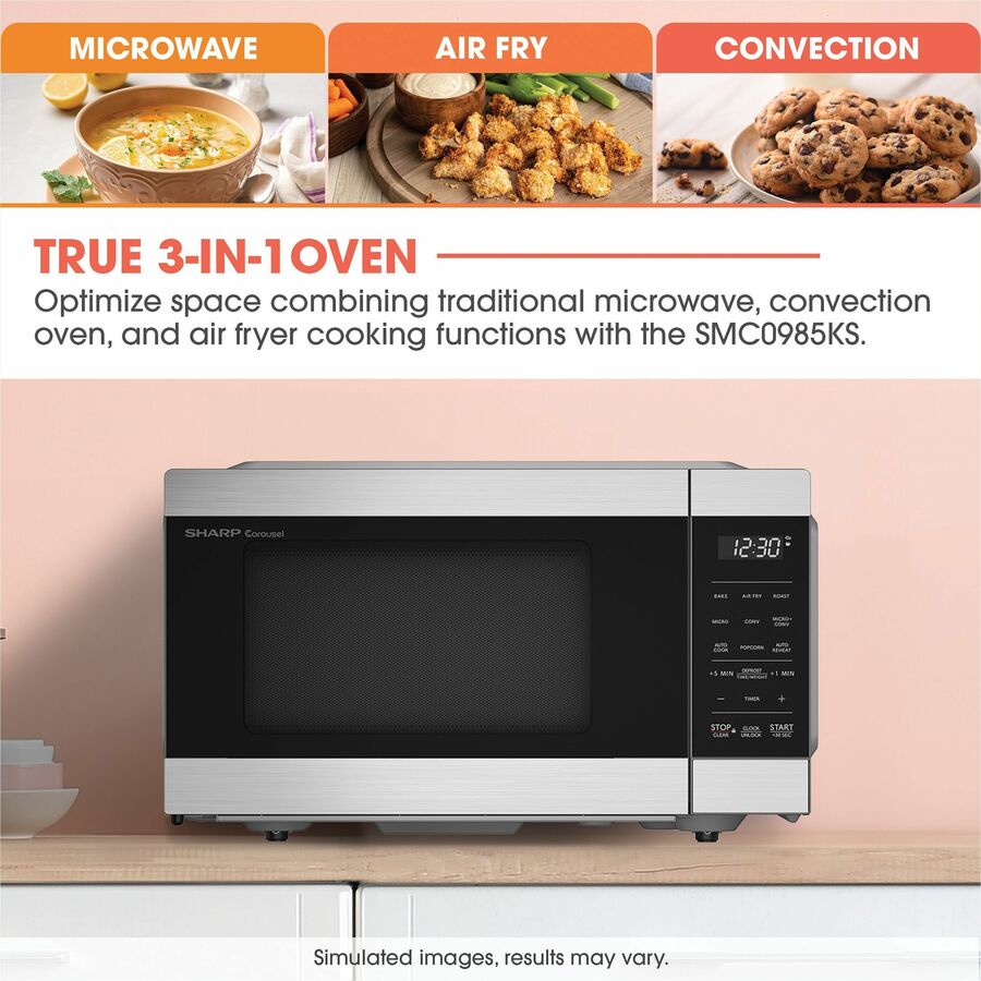 Sharp 3-in-1 Microwave Oven - SMC0985KSC