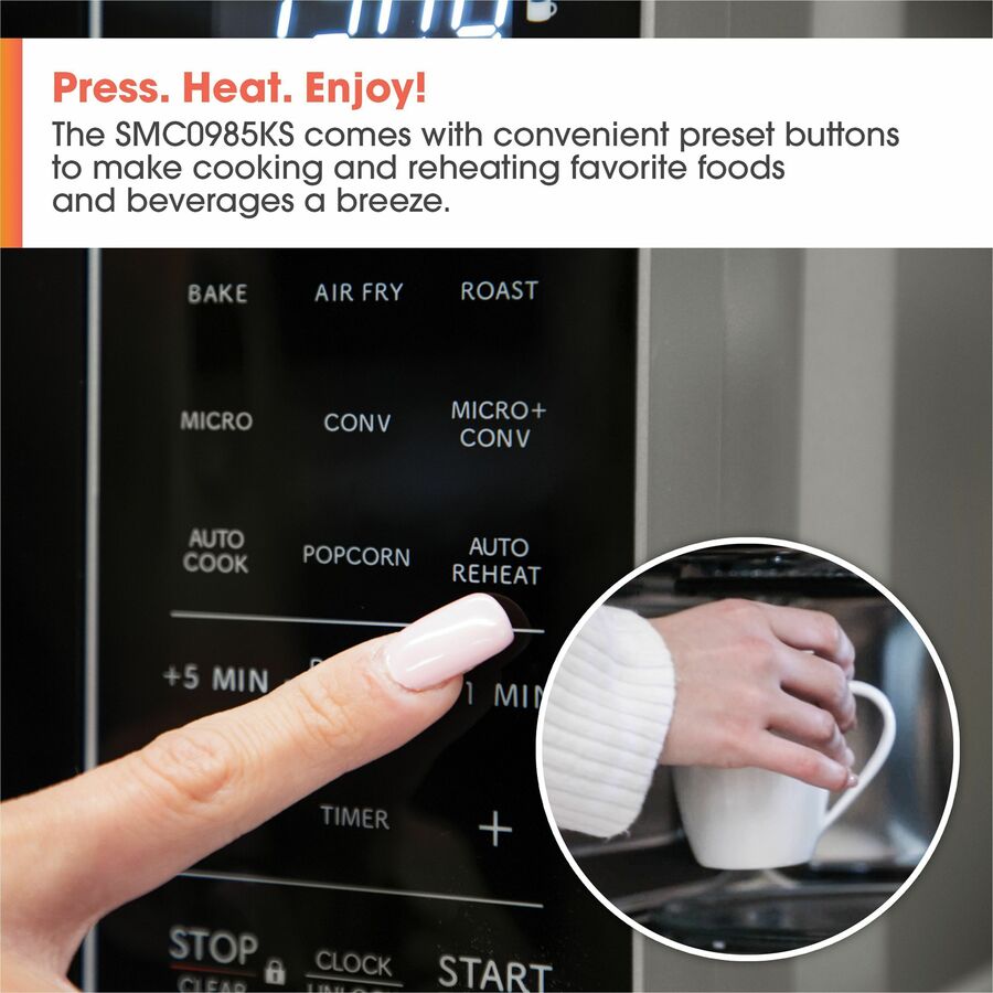Sharp 3-in-1 Microwave Oven - SMC0985KSC