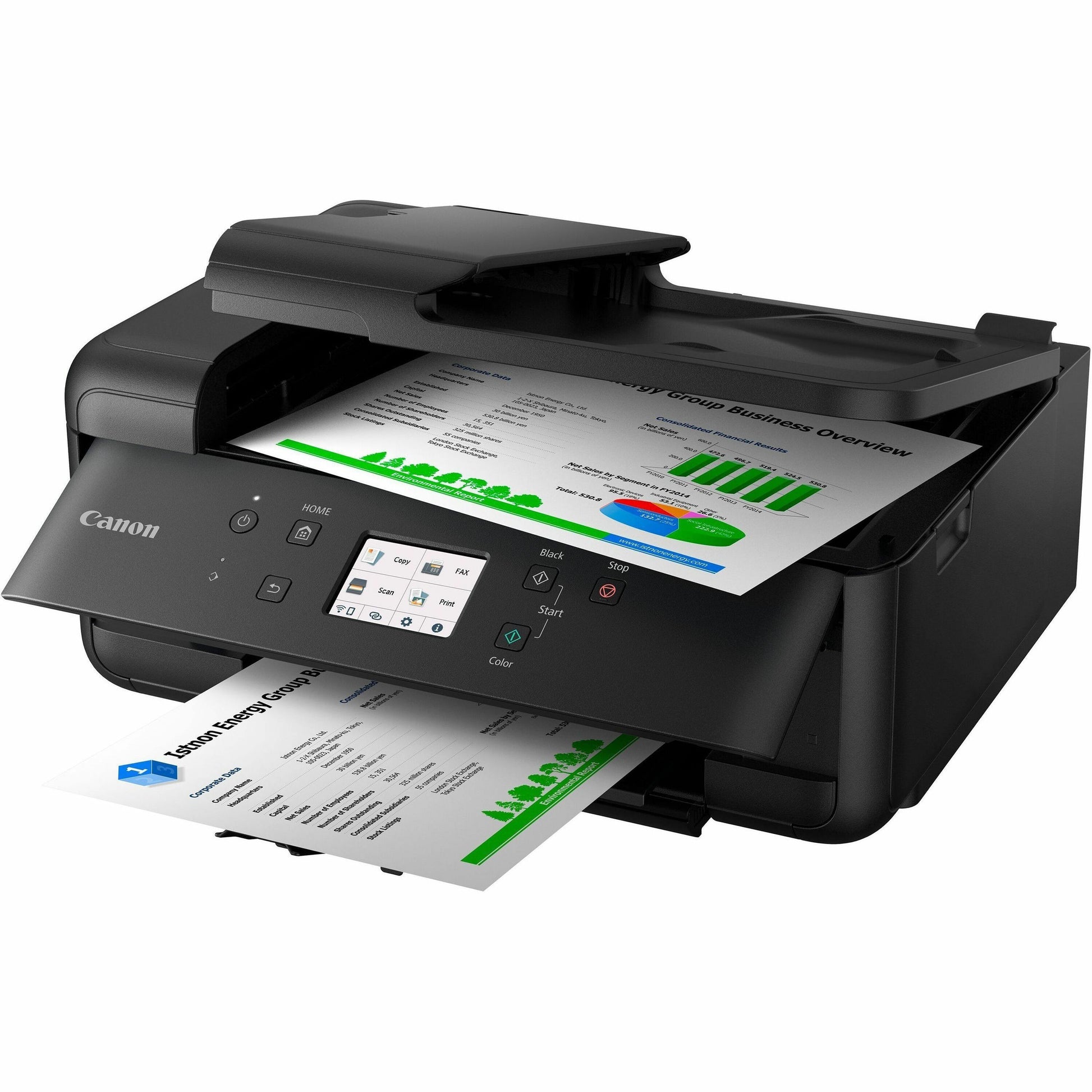 Canon PIXMA TR7620a Wired Inkjet Multifunction Printer - Color