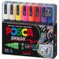 uni&reg; POSCA PC-5BR, Water-Based Paint Brush Tip Markers (16 Pack) - 311902000