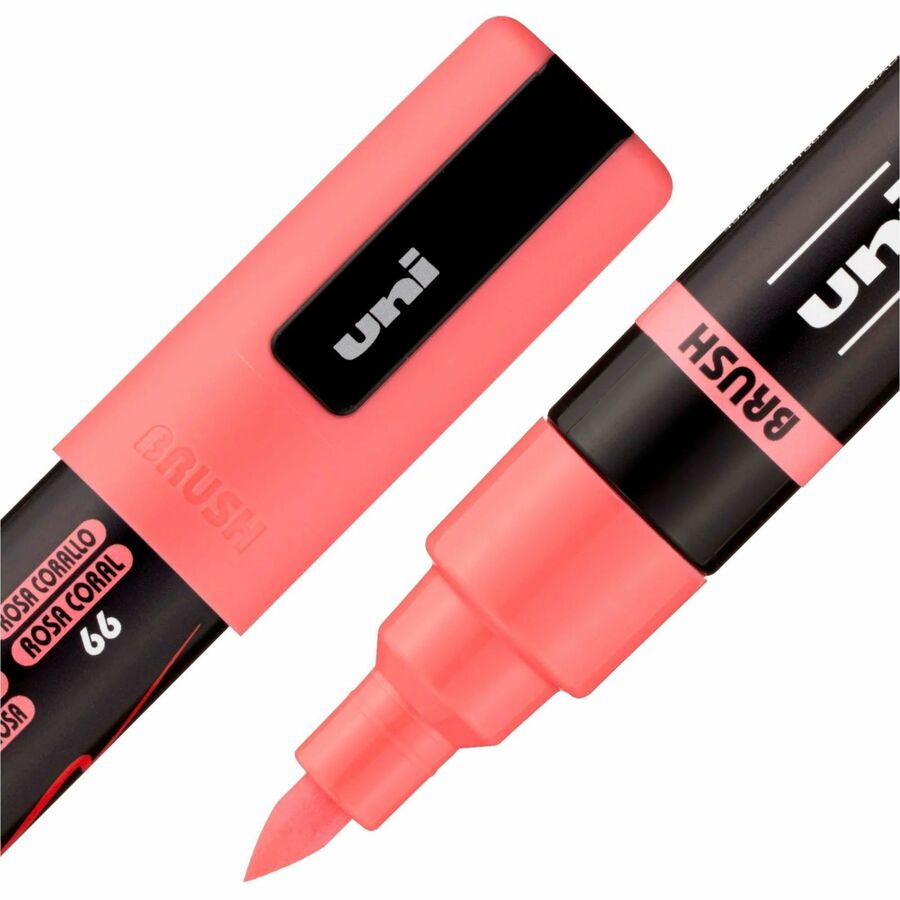 uni&reg; POSCA PC-5BR, Water-Based Paint Brush Tip Markers (16 Pack) - 311902000