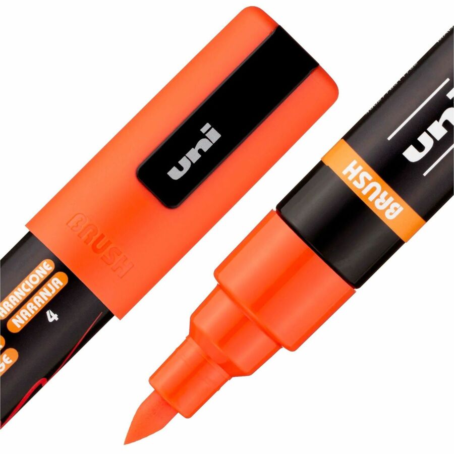 uni&reg; POSCA PC-5BR, Water-Based Paint Brush Tip Markers (16 Pack) - 311902000