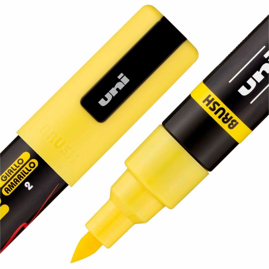 uni&reg; POSCA PC-5BR, Water-Based Paint Brush Tip Markers (16 Pack) - 311902000