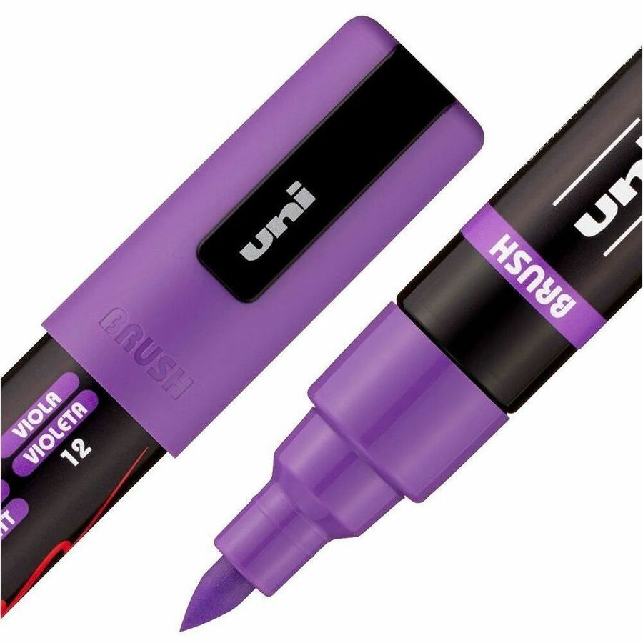uni&reg; POSCA PC-5BR, Water-Based Paint Brush Tip Markers (16 Pack) - 311902000