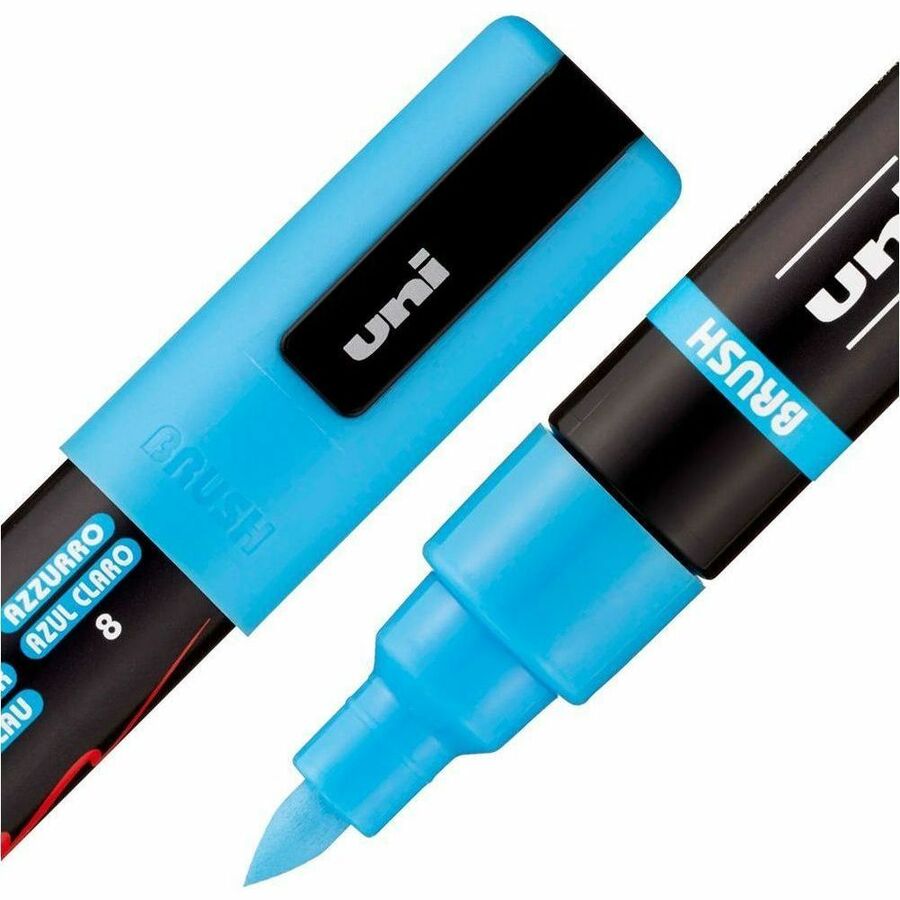 uni&reg; POSCA PC-5BR, Water-Based Paint Brush Tip Markers (16 Pack) - 311902000