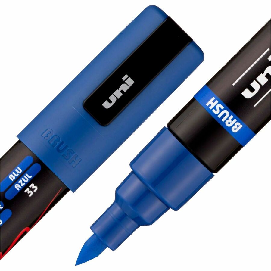 uni&reg; POSCA PC-5BR, Water-Based Paint Brush Tip Markers (16 Pack) - 311902000