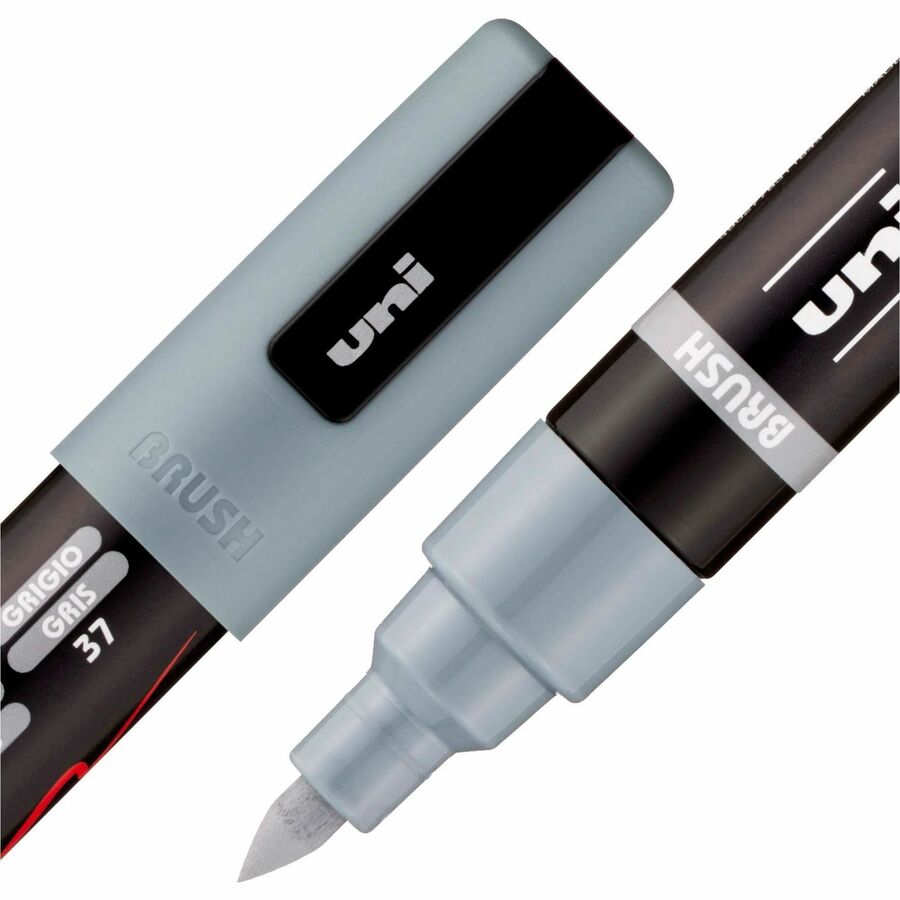 uni&reg; POSCA PC-5BR, Water-Based Paint Brush Tip Markers (16 Pack) - 311902000