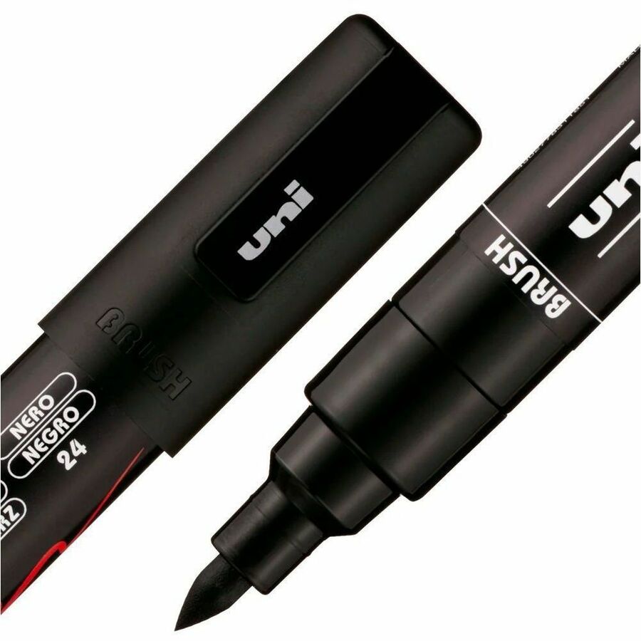 uni&reg; POSCA PC-5BR, Water-Based Brush Tip Paint Markers (8 Pack) - 321364000