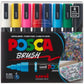 uni&reg; POSCA PC-5BR, Water-Based Brush Tip Paint Markers (8 Pack) - 321364000