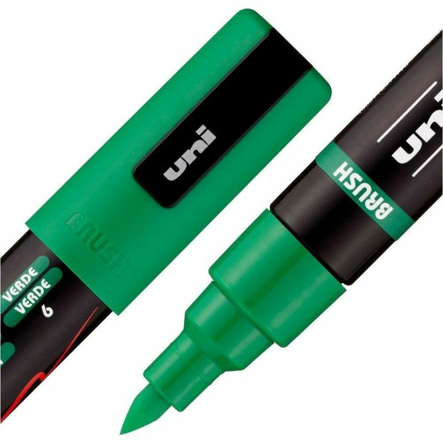 uni&reg; POSCA PC-5BR, Water-Based Brush Tip Paint Markers (8 Pack) - 321364000
