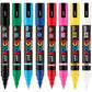 uni&reg; POSCA PC-5BR, Water-Based Brush Tip Paint Markers (8 Pack) - 321364000