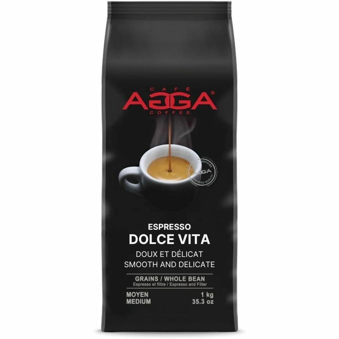 Agga Whole Bean Dolce Vita 1000 g - Beans