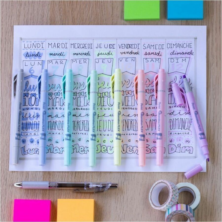 Pentel Illumina Flex Highlighter - SLW11P-K