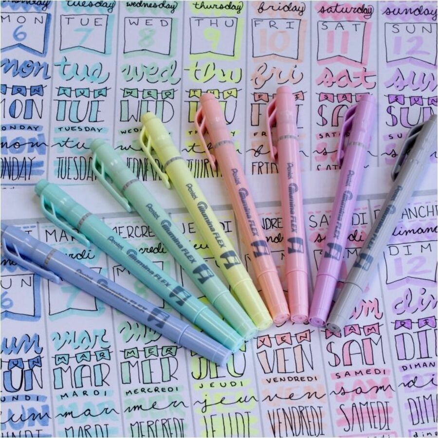 Pentel Illumina Flex Highlighter - SLW11P-K