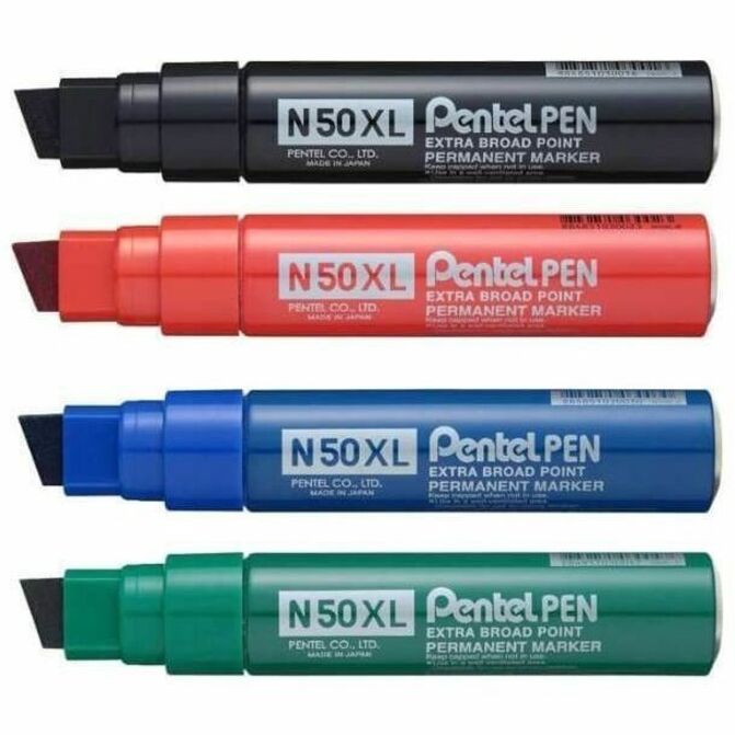 Pentel Permanent Marker N50XL 17mm Chisel Tip - N50XL-C