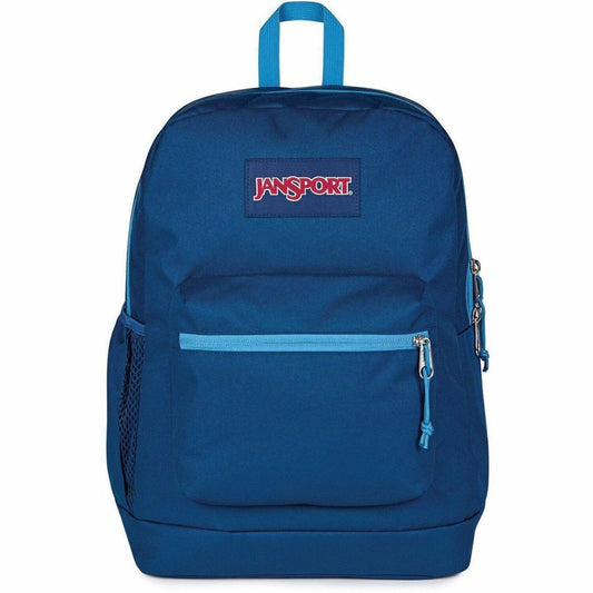 Jansport Cross Town Plus Carrying Case (Backpack) for 15" Notebook - Navy, Blue