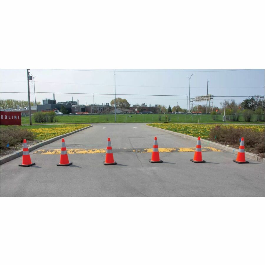 Zenith Traffic Cone, 28" , Orange, 4" & 6" Reflective Collar(s) - SEF028ZENITH