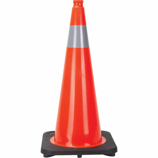 Zenith Traffic Cone, 28" , Orange, 4" Reflective Collar(s)