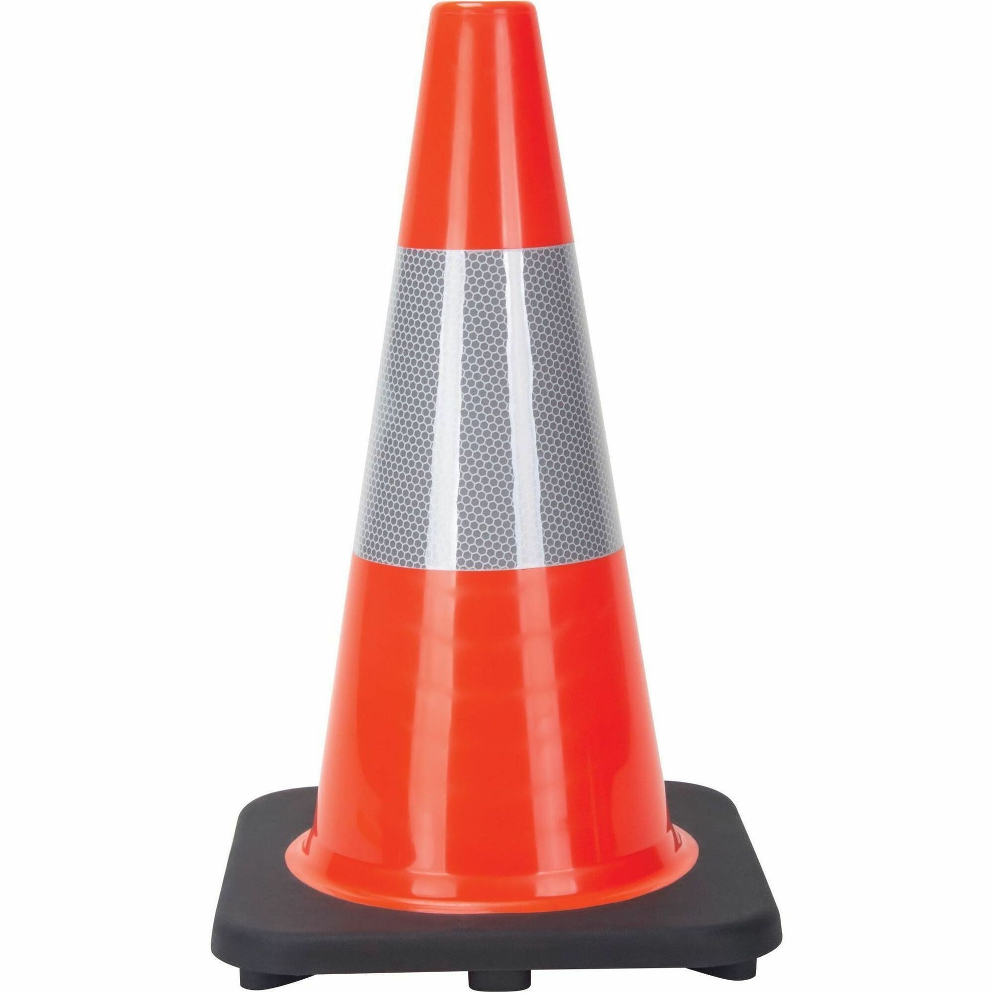 Zenith Traffic Cone, 18" , Orange, 6" Reflective Collar(s)