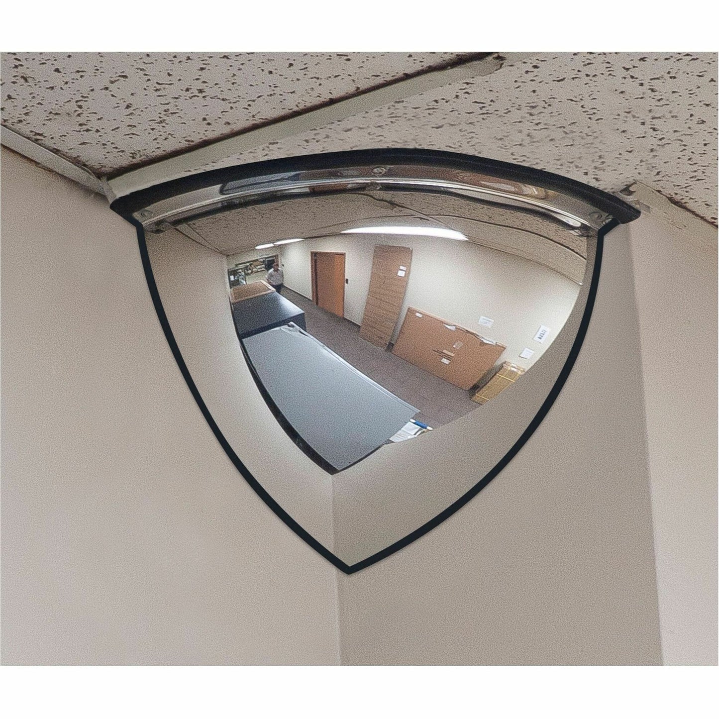 Zenith Safety Products 90&deg; Dome Mirror, Quarter Dome, Open Top, 20" Diameter