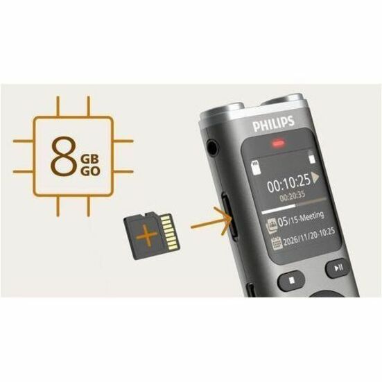 Philips VoiceTracer DVT2075 Digital Voice Recorder - DVT 2075