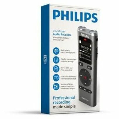 Philips VoiceTracer DVT2075 Digital Voice Recorder - DVT 2075