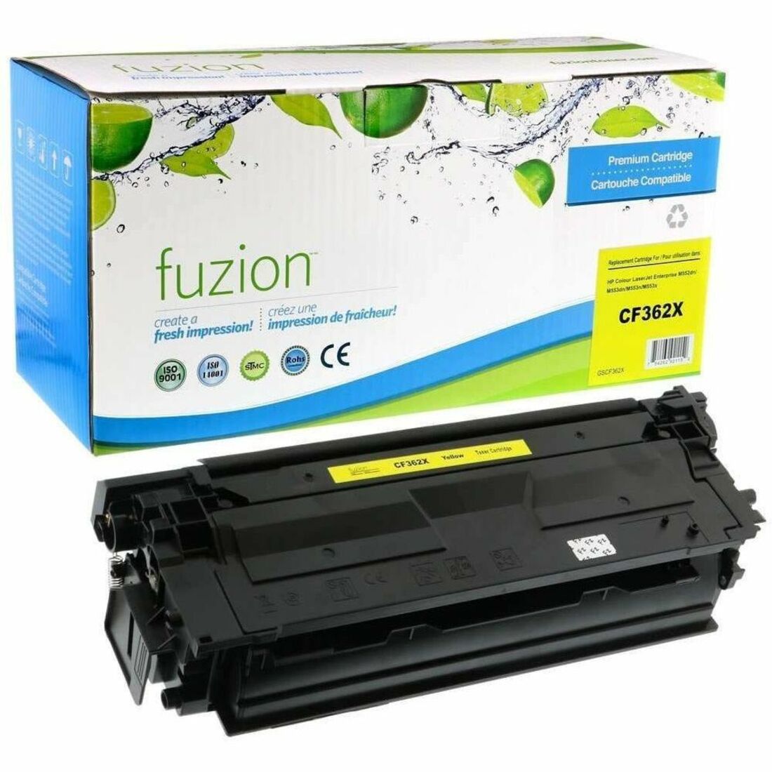 fuzion Remanufactured Toner High Yield for HP CF362X (508X) - Yellow