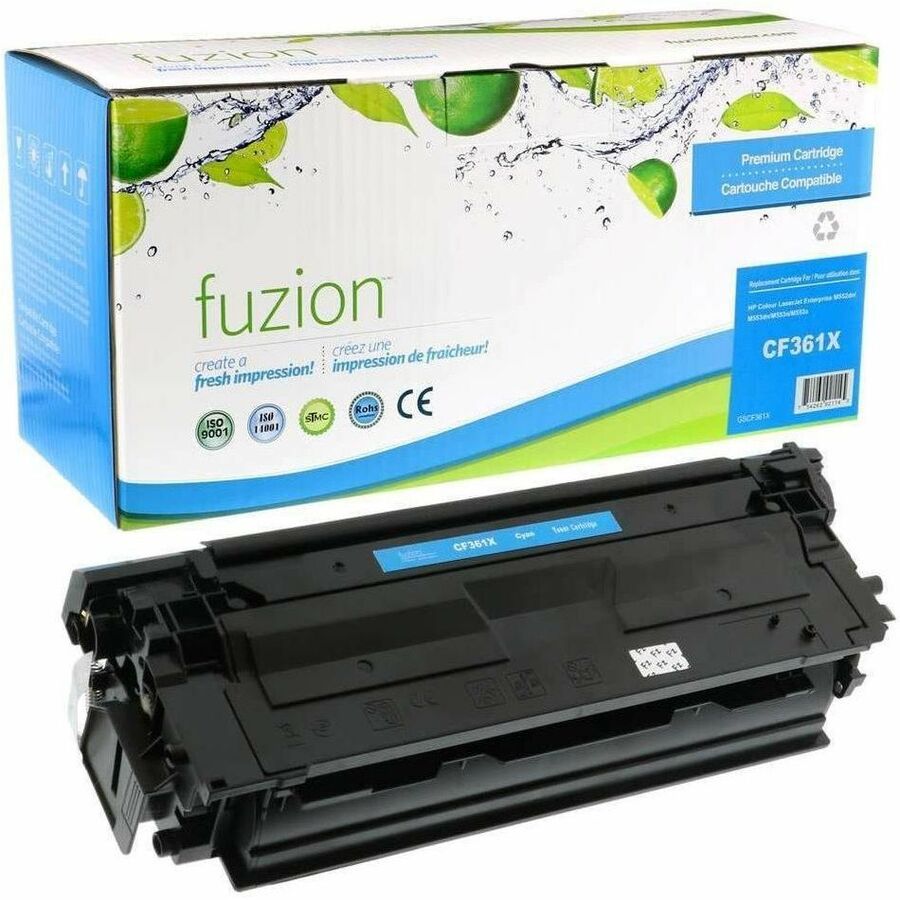 fuzion Remanufactured Toner High Yield for HP CF361X (508X) - Cyan