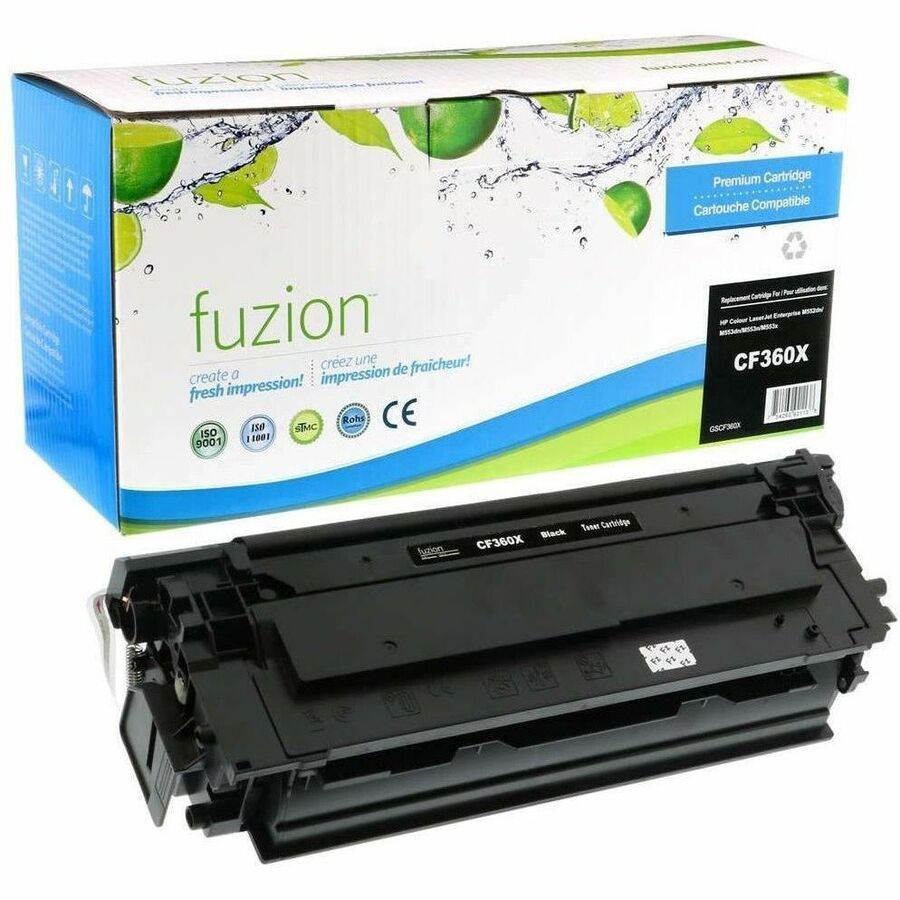 fuzion Remanufactured Toner High Yield for HP CF360X (508X) - Black