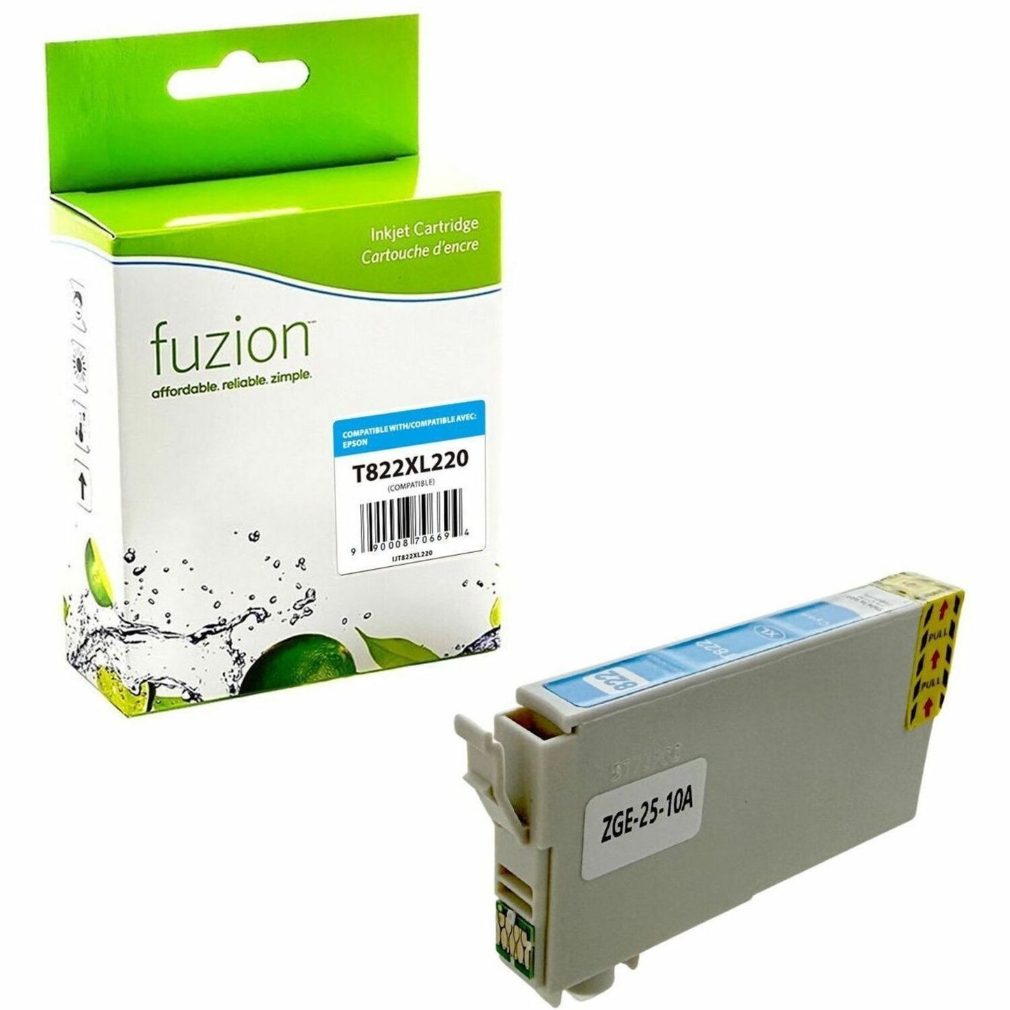 fuzion Epson T822XL220 Compatible Inkjet - Cyan