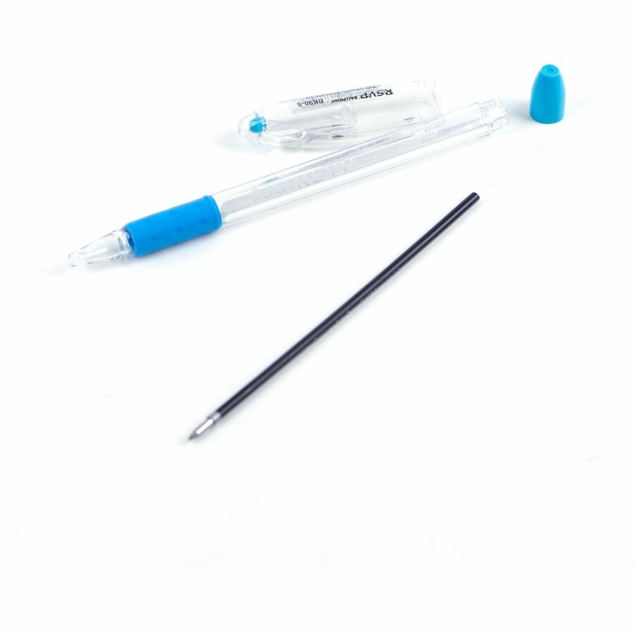 Pentel R.S.V.P. Ballpoint Pen, (0.7mm), Sky Blue Ink - BK90-S-NVXC