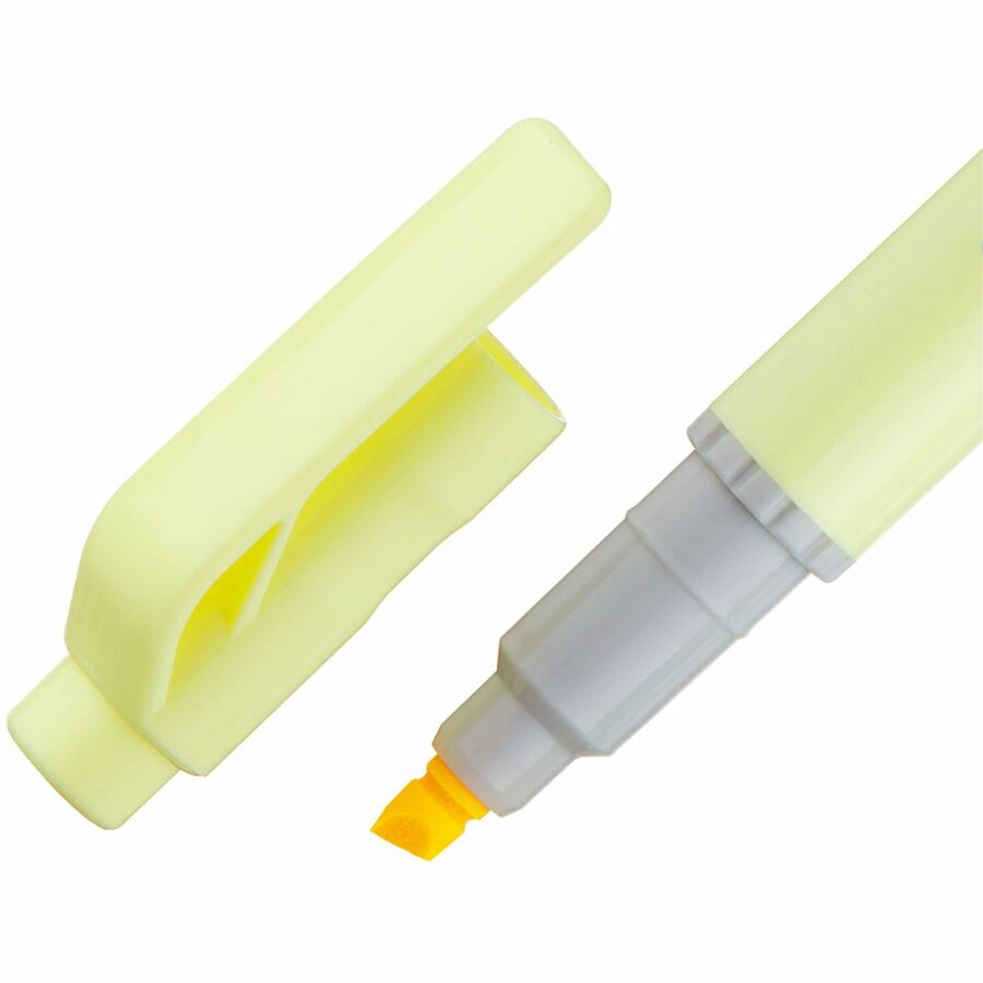 Pentel Illumina Flex Dual Tip Highlighters Pastel Yellow 10/box - SLW11P-G-NVXC