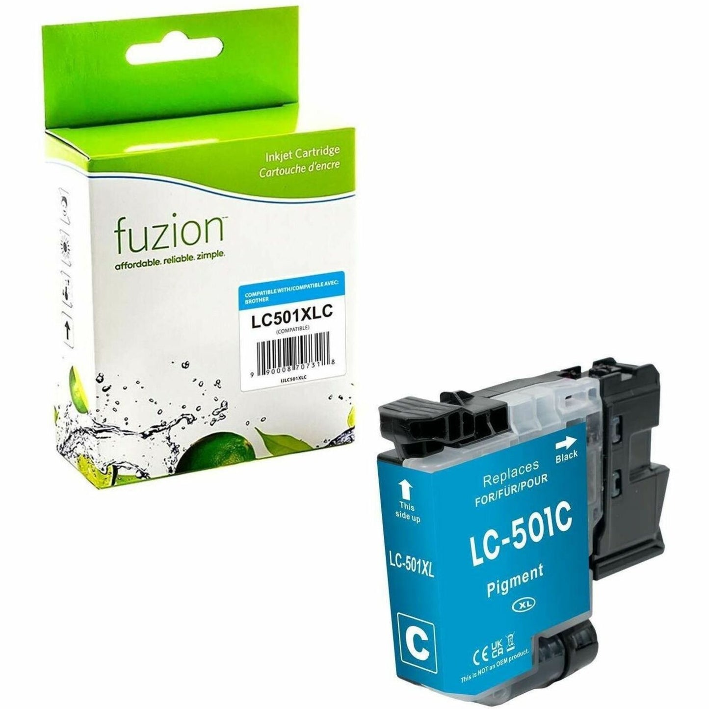 fuzion Compatible Inkjet for Brother LC501XLCS - Cyan