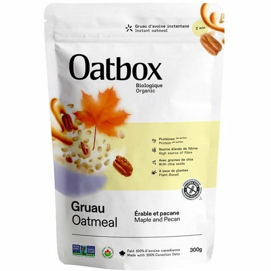 Oatbox Maple and Pecan Oatmeal (300g)