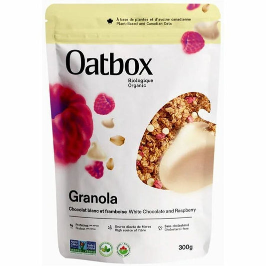 Oatbox White Chocolate & Raspberry Granola (300g)